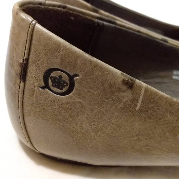 Born Leather Mary Jane Shoes Taupe Beige 9 Classic Ballet Flat Strap Cute - Picture 6 of 14